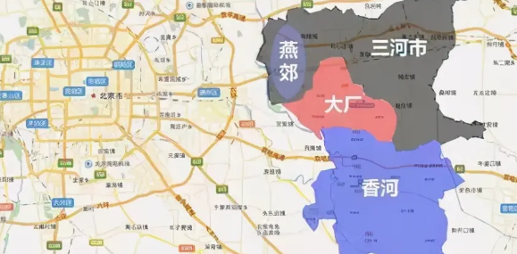 北京燕郊在北京什么位置,燕郊属于哪个地方管图1