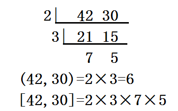 42+30等于几,42和30的最大公因数和最小公倍数是多少